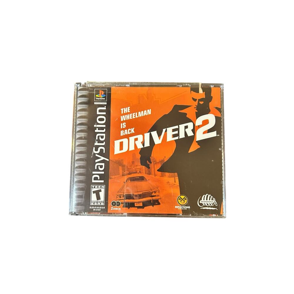 Driver 2 (Sony PlayStation 1, PS1) 2-Disc Set Complete in Box CIB w/ Inserts